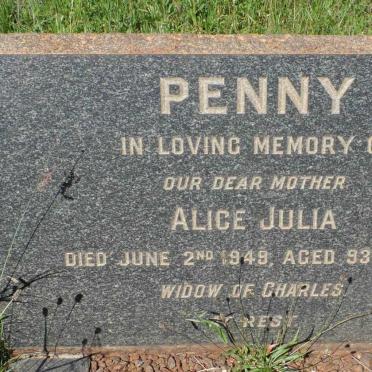 PENNY Alice Julia -1949