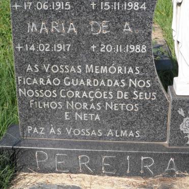 PEREIRA Maria de A. 1917-1988
