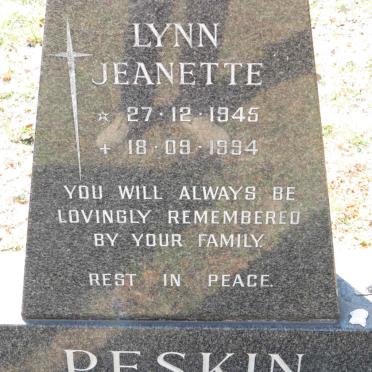 PESKIN Lynn Jeanette 1945-1994