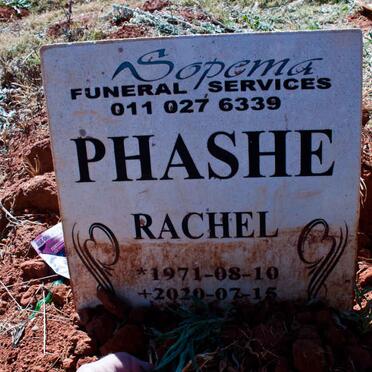 PHASHE Rachel 1971-2020