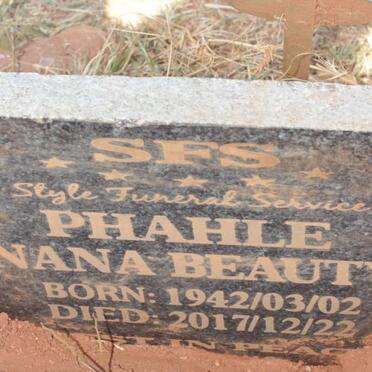 PHAHLE Nana Beauty 1942-2017
