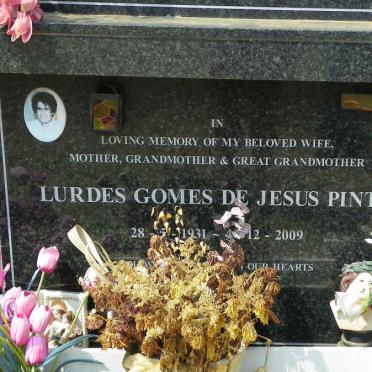 PINTO Lurdes Gomes De Jesus 1931-2009
