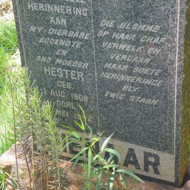 PIENAAR Hester 1908-1942