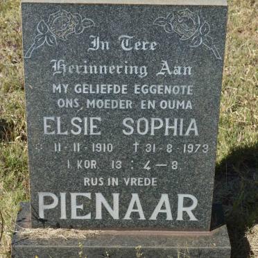 PIENAAR Elsie Sophia 1910-1973