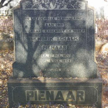 PIENAAR Hendrik Schalk 1872-1944