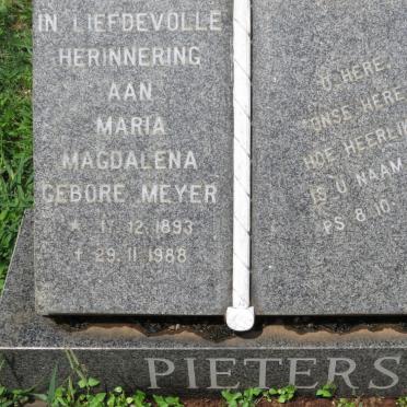 PIETERSE Maria Magdalena nee MEYER 1893-1988