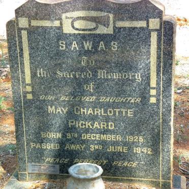 PICKARD May Charlotte 1925-1942