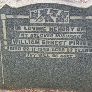 PIRIE William Ernest -1942