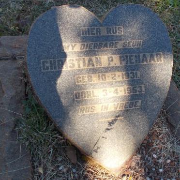 PIENAAR Christian P. 1931-1953