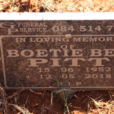 PITT Boetie Ben 1952-2018