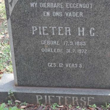 PIETERSE Pieter H.C. 1885-1972