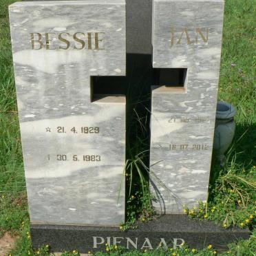 PIENAAR Jan 1929-2012 Bessie 1929-1983