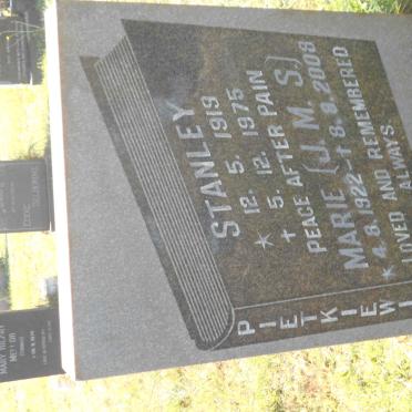 PIETKIEWICZ Stanley 1919-1975 &amp; J.M.S. 1922-2008