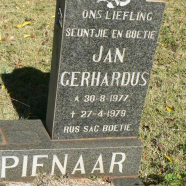 PIENAAR Jan Gerhardus 1977-1979