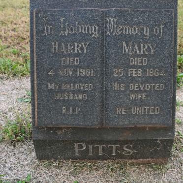 PITTS Harry -1961 &amp; Mary -1964