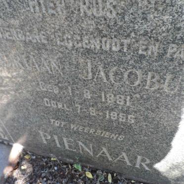 PIENAAR Adriaan Jacobus 1881-1956