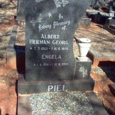 PIEL Albert Herman Georg 1903-1973 &amp; Engela 1914-2003