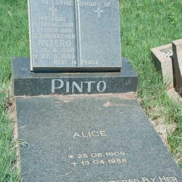 PINTO Antero 1908-1980 &amp; Alice 1909-1988