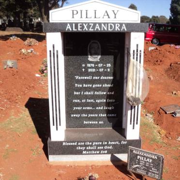 PILLAY Alexzandra 1976-2021