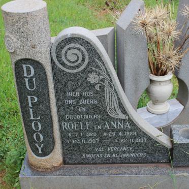 PLOOY Roelf, du 1920-1987 &amp; Anna 1923-1987