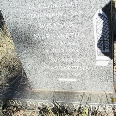 PLOOY, Susanna Margaretha, du 1886-1954 :: RODERICK Susanna Margaretha 1958-2005