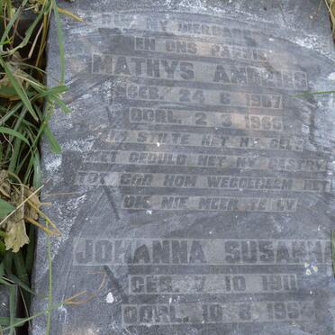 PLOOY Matthys Andries, du 1907-1955 &amp; Johanna Susanna 1911-1994