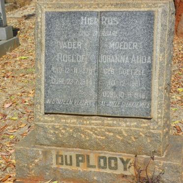 PLOOY Roelof, du 1878-1944 &amp; Johanna Alida COETZEE 1881-1946