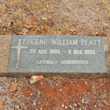 PLATT Eugene William 1909-1959