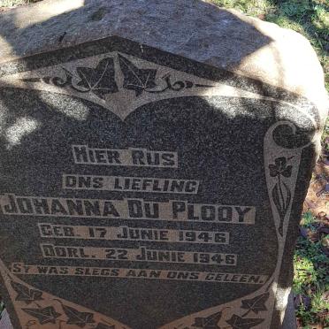 PLOOY Johanna, du 1946-1946