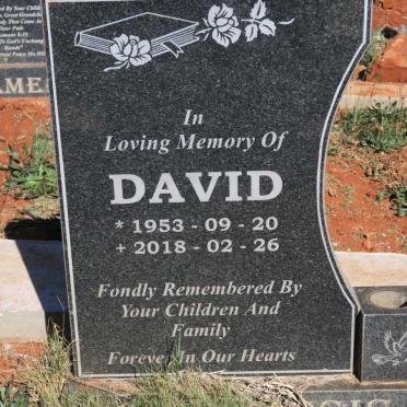 PLESSIS David, du 1953-2018