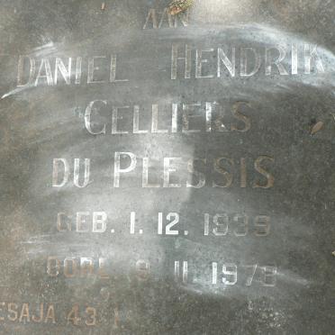 PLESSIS Daniel Hendrik Celliers, du 1939-1978