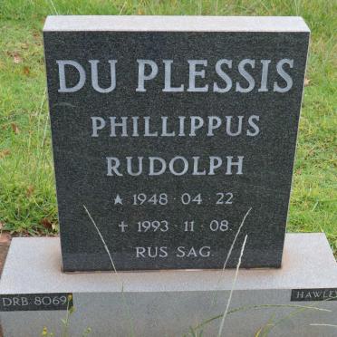 PLESSIS Phillippus Rudolph, du 1948-1993