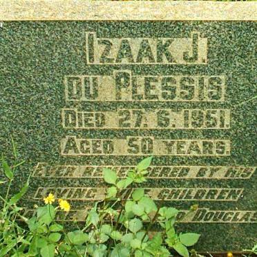 PLESSIS Izaak J., du 1901-1951
