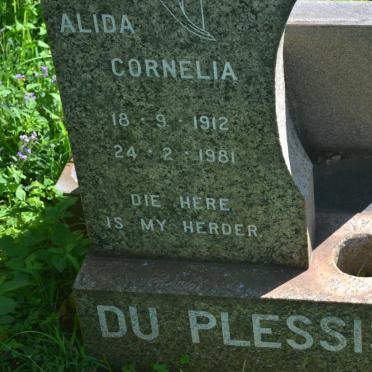 PLESSIS Alida Cornelia, du 1912-1981