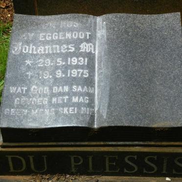 PLESSIS Johannes M., du 1931-1975