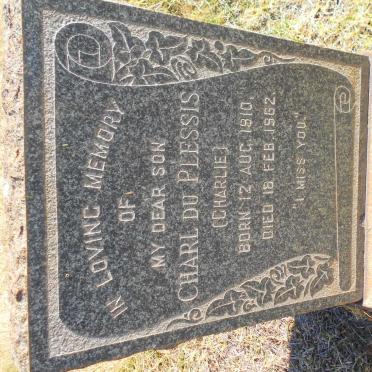 PLESSIS Charl, du 1910-1962