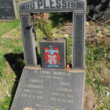 PLESSIS Charles Johannes, du 1897-1954 &amp; Dinah Johanna 1906-1955