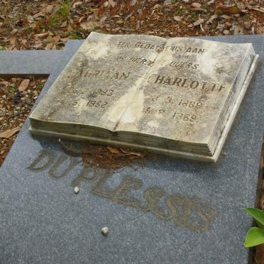 PLESSIS Adriaan, du 1883-1952 &amp; Charlotte 1888-1969