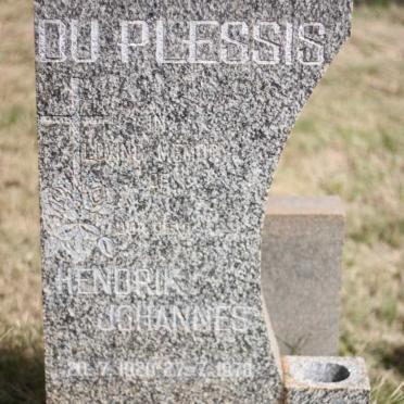 PLESSIS Hendrik Johannes, du 192?-1978