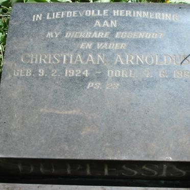 PLESSIS Christiaan Arnoldus, du 1924-1968
