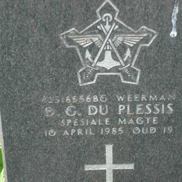 PLESSIS D.G., du -1985