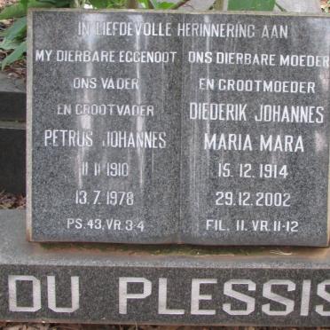 PLESSIS Petrus Johannes, du 1910-1978 &amp; Diederik Johannes Maria Mara 1914-2002