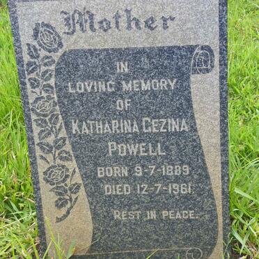 POWELL Katharina Gezina 1889-1961