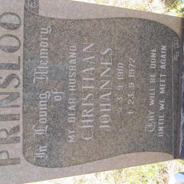 PRINSLOO Christiaan Johannes 1910-1972