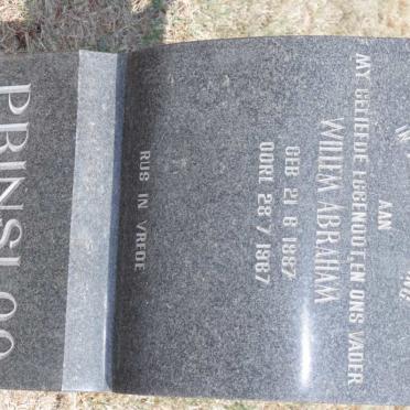 PRINSLOO Willem Abraham 1887-1967