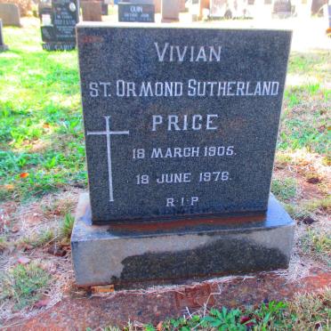 PRICE Vivian St Ormond Sutherland 1905-1976