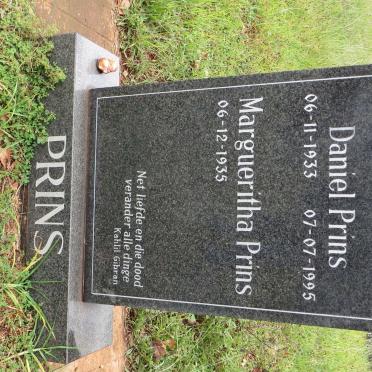 PRINS Daniel 1933-1995 &amp; Margueritha 1935-