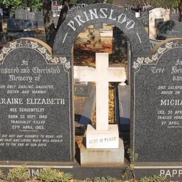 PRINSLOO Michael 1939-1963 &amp; Lorraine Elizabeth SCHOENFELDT 1943-1963