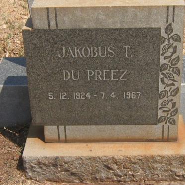 PREEZ Jakobus T., du 1924-1967
