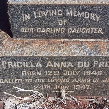 PREEZ Pricilla Anna, du 1946-1947
